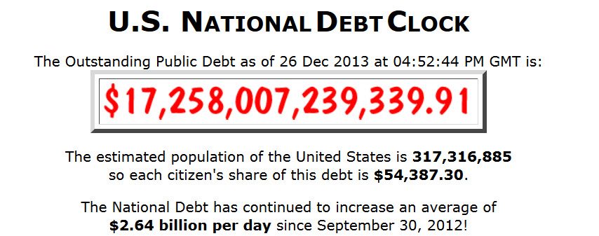 national debt clock