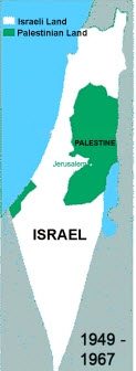 Two State Solution Map Pre 1967 