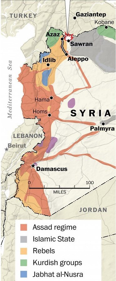 map of ISIS in Syria | Hebrew Nation Online